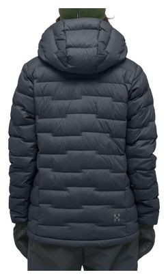 Chaqueta acolchada Haglöfs ROC Flash Down Hood negra para mujer