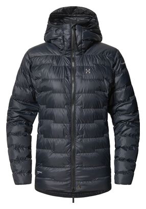 Chaqueta acolchada Haglöfs ROC Flash Down Hood negra para mujer
