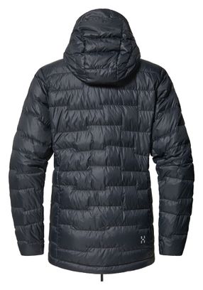 Chaqueta acolchada Haglöfs ROC Flash Down Hood negra para mujer