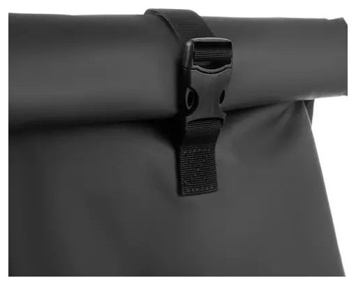 Sacoche de vélo simple 15 à 20 litres avec bandoulière noire réfléchissante imperméable