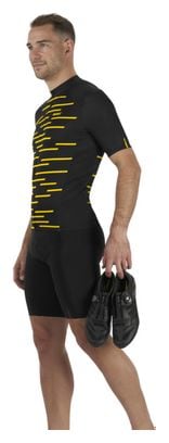 Maillot manches courtes Mavic Cosmic Noir Jaune XL