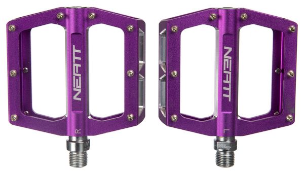 Coppia di pedali piatti Neatt Attack V2 8 pin viola