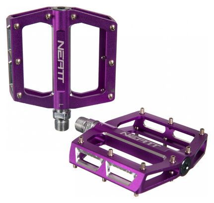 Paire de Pédales Plates Neatt Attack V2 8 Picots Violet