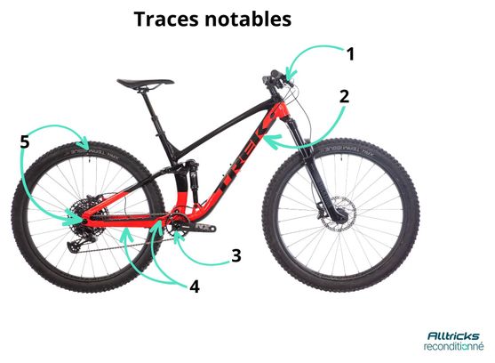 Produit Reconditionné - VTT Tout-Suspendu Trek Fuel EX 7 5e gén. Sram NX Eagle 12V 29' Rouge Noir 2023