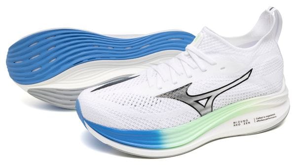 Chaussures Running Mizuno Neo Zen Blanc/Bleu/Vert Homme