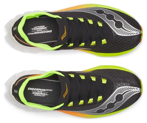 Saucony Endorphin Pro 4 Zwart/Oranje/Geel Heren Hardloopschoenen