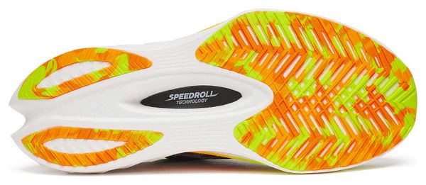 Saucony Endorphin Pro 4 Zwart/Oranje/Geel Heren Hardloopschoenen