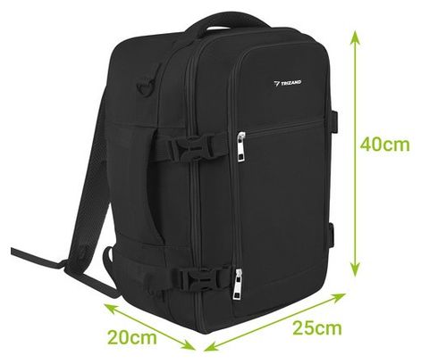 Sac à dos de voyage 20 litres noir unisexe
