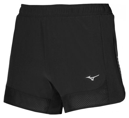Pantalones cortos Mizuno Aero 4.5in negro
