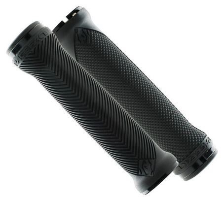 LOVEHANDLE RACE FACE Double Lock-On Grips Black