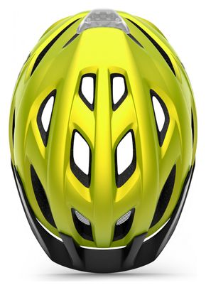 MET Crossover Helmet Mipsime Yellow Metallic Matt
