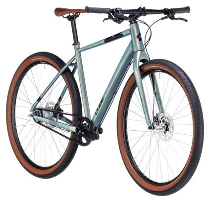 Vélo Fitness Cube Hyde Pro Shimano Nexus 8V Courroie 700 mm Vert Metal 2023