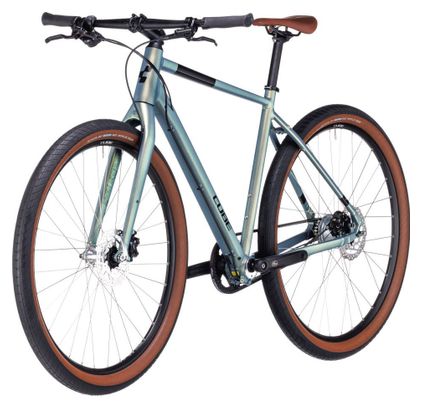 Cube Hyde Pro Fitness Bike Shimano Nexus 8S Belt 700 mm Metal Green