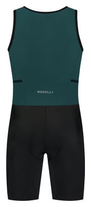 Combinaison Trifonction Unisexe Sans Manches Rogelli Florida Noir/Sarcelle