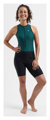 Combinaison Trifonction Unisexe Sans Manches Rogelli Florida Noir/Sarcelle