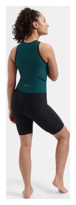 Combinaison Trifonction Unisexe Sans Manches Rogelli Florida Noir/Sarcelle