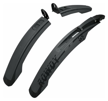 Ein Paar SKS Rowdy-Schutzbleche, Set 20–24 Zoll, schwarz