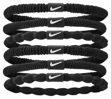 6 Nike Flex Haargummis Schwarz