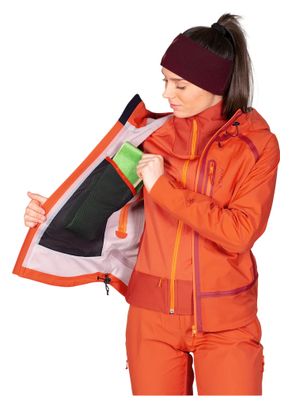 Veste Hardshell Femme AYAQ Lonak Orange