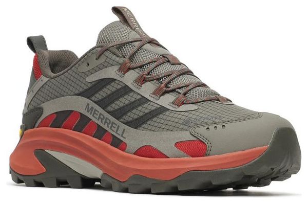 Merrell Moab Speed 2 Gore-Tex Wanderschuhe, grau/rot, für Herren