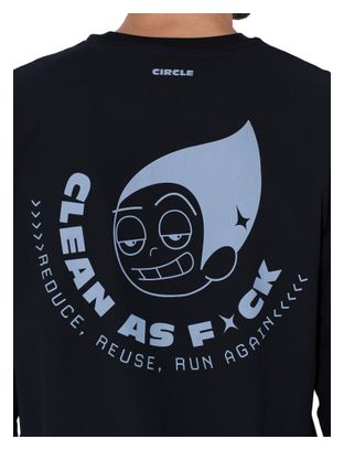 T-Shirt Running Circle Feel Good CAF 2.0 Noir/Bleu Unisexe