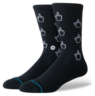 Stance Cursor Crew Socks - Black