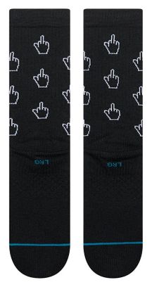 Stance Cursor Crew Socks - Black