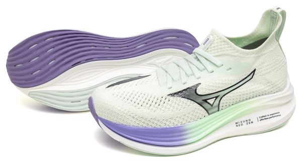 Chaussures Running Mizuno Neo Zen Blanc/Vert/Violet Femme