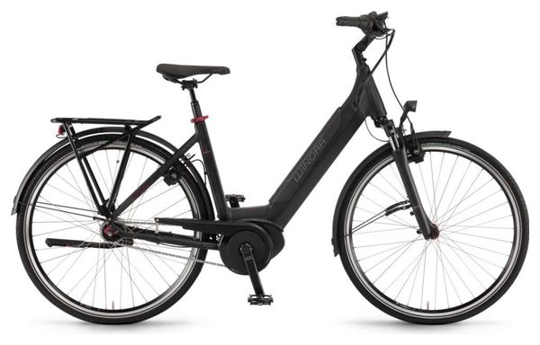 Vélo de Ville Électrique Winora Sinus 28'' iN7 Monotube i500Wh Shimano Nexus 7V Rétro Pédalage Noir 2021