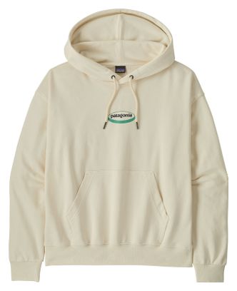 Sudadera con capucha Patagonia '95 Oval Logo Daily Hoody Blanca Mujer