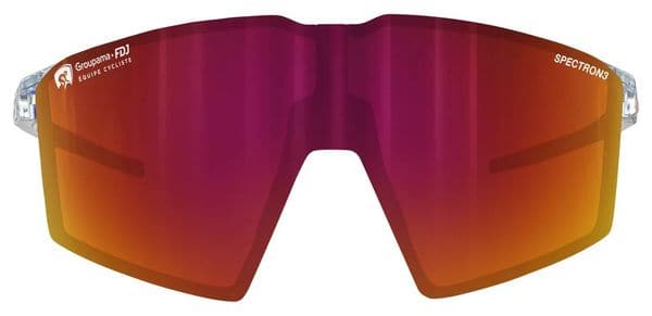 Julbo EDGE Crystal/Blue Spectron 3 FDJ Goggles Clear/Red 