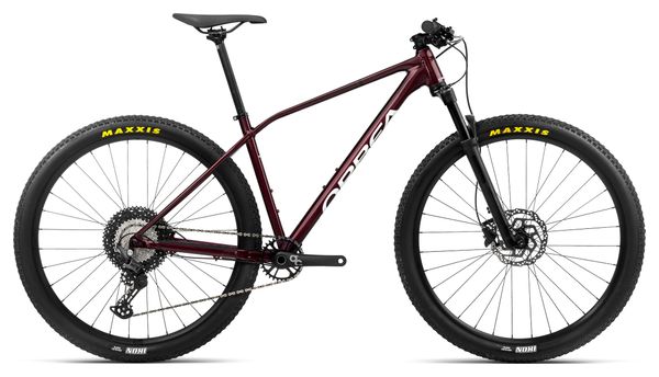 Orbea Alma H30 MTB Shimano 12S 29'' Rojo oscuro metalizado Blanco elegante