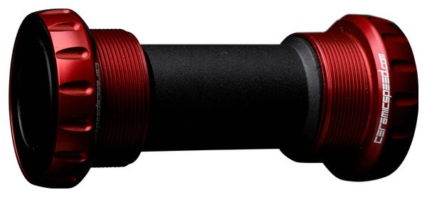 Caja de tornillo Ceramicspeed BSA 68mm / Shimano / FSA / Rotor 24mm Red