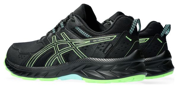 Chaussures de Trail Running Asics Gel Venture 9 Waterproof Noir Vert