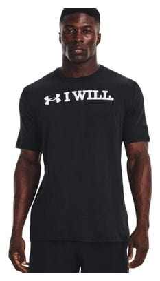 Under Armour I Will Noir Homme short sleeve jersey