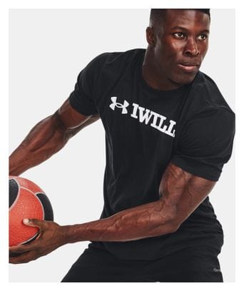 Under Armour I Will Noir Homme short sleeve jersey