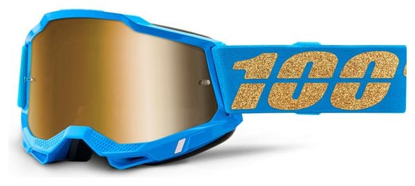 Masque 100% Accuri 2 Waterloo True Gold Lens / Bleu