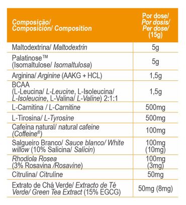 Bebida preentrenamiento GoldNutrition Endurance Naranja - 300 g