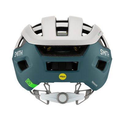 Casco Smith Network Mips bianco/blu