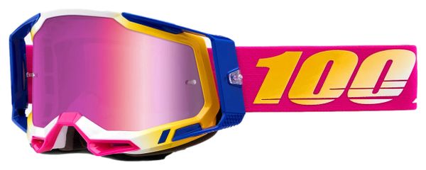 Masque 100% Racecraft 2 Mission | Verres Miroire Rose 