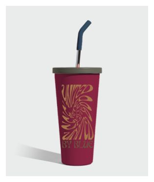 United By Blue 18Oz Insulated Beet red mug