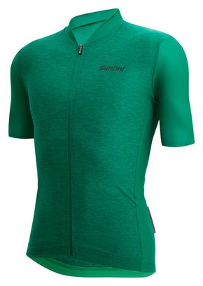 Santini Short Sleeve Jersey Colore Puro Green