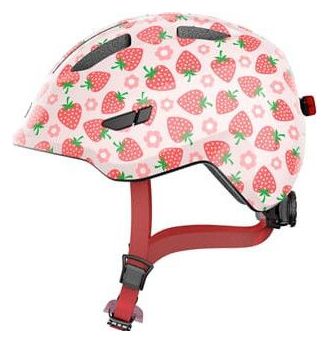 Abus Casque Vélo Smiley 3.0 Led Rose Fraise