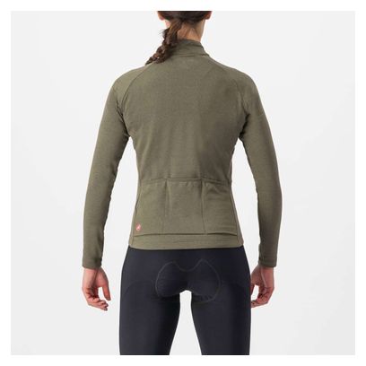 Maillot Mujer Castelli Unlimited Trail Manga Larga Verde