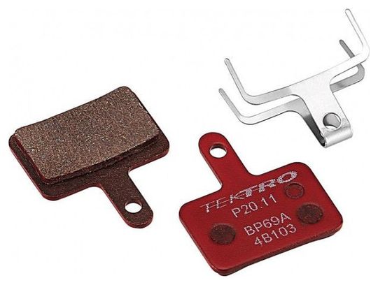 Plaquettes de frein p20.11 - résine 2 piston - 15x paires - rouge (ba4021c)