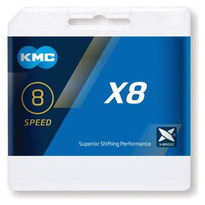 KMC X8 Chain 96 Links Silver