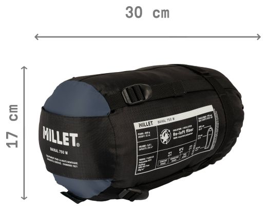 Millet Baikal 750 Damesslaapzak Blauw