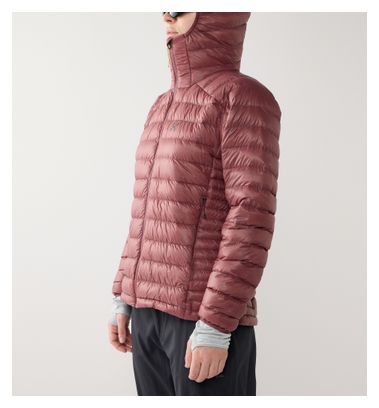 Chaqueta acolchada Haglöfs L.I.M Down II Hood roja para mujer