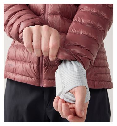Chaqueta acolchada Haglöfs L.I.M Down II Hood roja para mujer