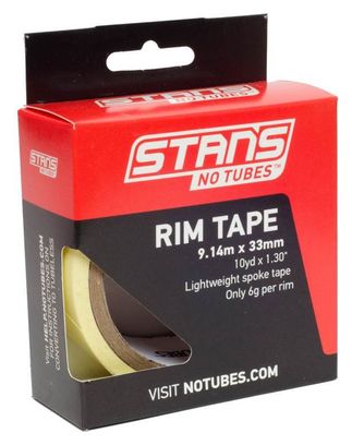 Stan's NoTubes - Fond de jante Yellow Tape 33mm (10YD)